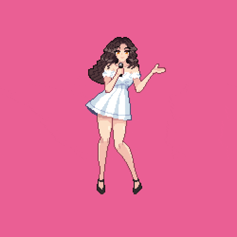 Musica Cantante GIF by awoo shoppe