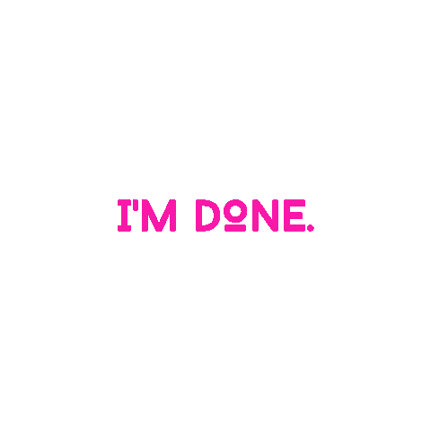 Im Done Sticker by thetravelcritic