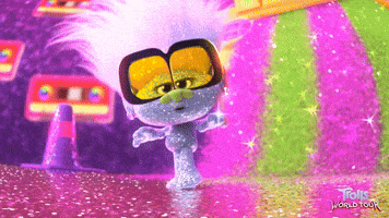 Disco Sparkles GIF by DreamWorks Trolls