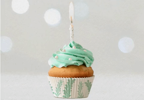 birthday cupcake gif