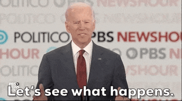 Joe Biden Lets See What Happens GIF by GIPHY News