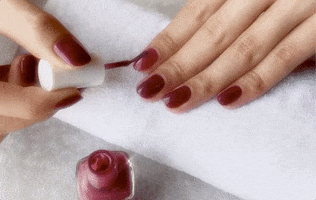 essie painting nails manicure nail polish GIF