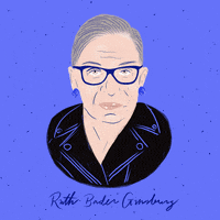Ruth Bader Ginsburg Feminist GIF by Boss Dotty Paper Co.