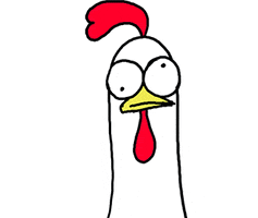 angry chicken GIF by happydog
