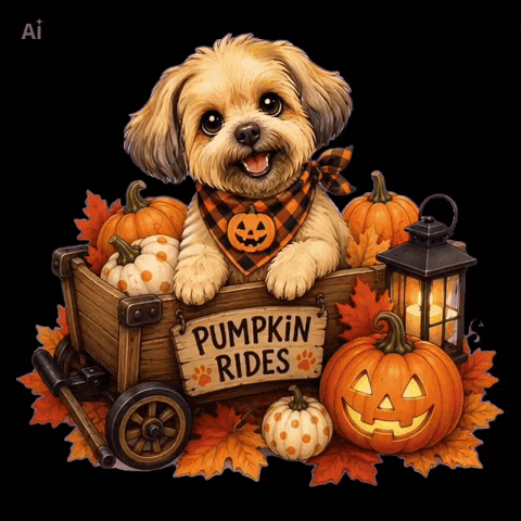 Pumpkin Spice Halloween GIF by Papa’s Petz