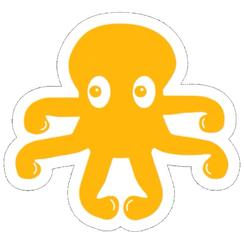 Octopus Karel Sticker by VRBA studio