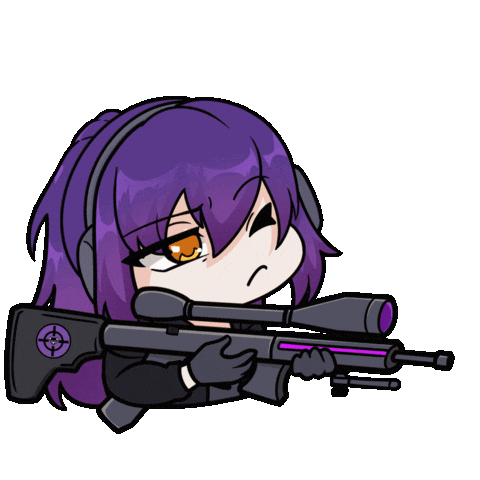 Anime Girl Reloading Sticker by KTactical