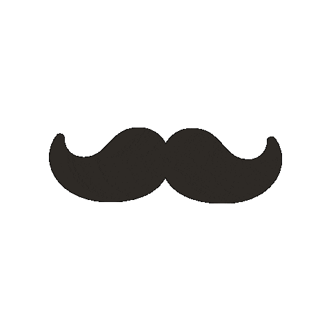 Mustache Sticker by Steven Boot