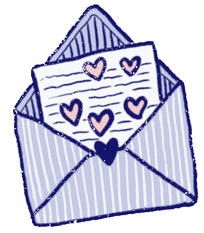In Love Hearts Sticker