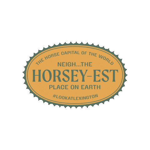 Horse Earth Sticker by Lexington, KY