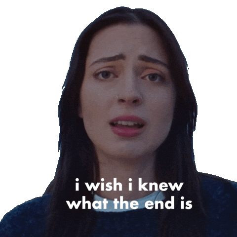 Sad The End Sticker by Lizzy McAlpine