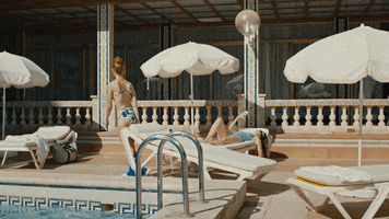 Tired Swimming Pool GIF by Rigoberta Bandini