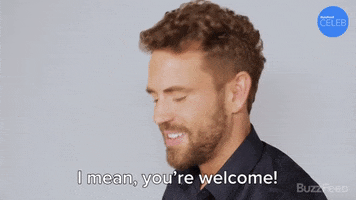 You Are Welcome The Bachelor GIF by BuzzFeed