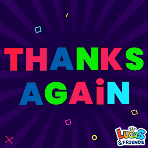Thank U GIF by Lucas and Friends by RV AppStudios