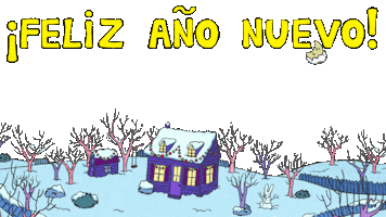 Happy New Year Nieve Sticker by Simon Super Rabbit