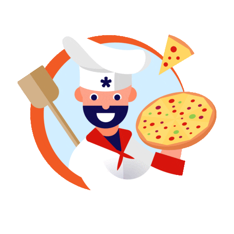 Pizza Sticker by Bofrost Italia