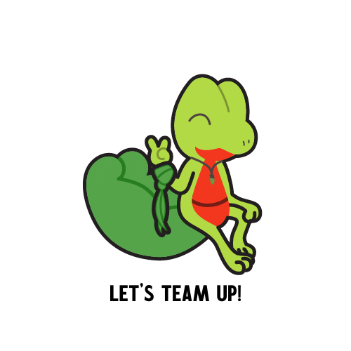 Green Team Love Sticker