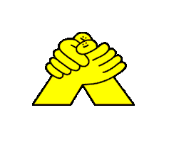 Hand In Hand Unity Sticker by ARTIFACTS