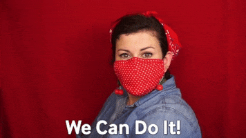 We Can Do It Mask GIF by Christine Gritmon