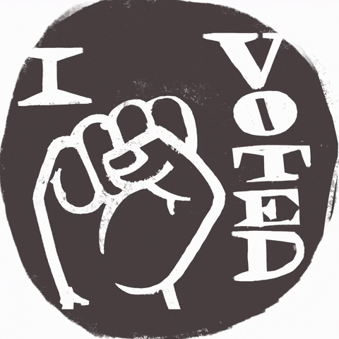 vote i voted voted im voting i vote GIF