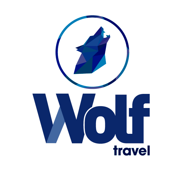 Wolf Travel Sticker
