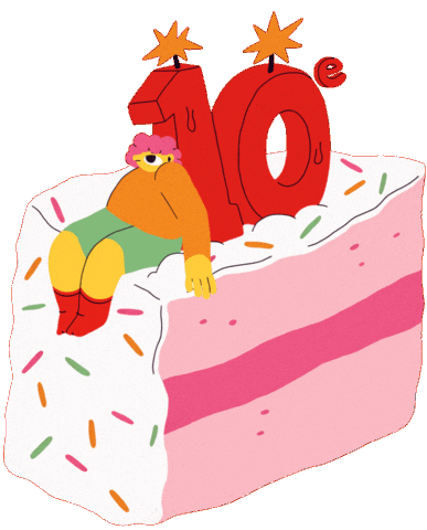 Short Film Birthday Sticker by Pleins Écrans