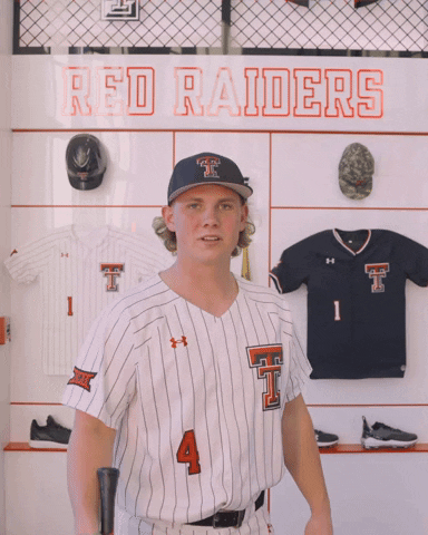 Kevin Bazzell GIF by Texas Tech Baseball