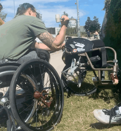 Hammer Wheelchair GIF by sitnskate