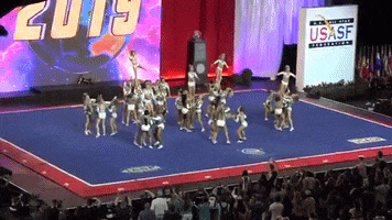 cheer famous cheerleading stunt se GIF