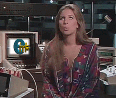 Bored Barbra Streisand GIF