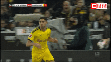 Happy Borussia Dortmund GIF by ElevenSportsBE