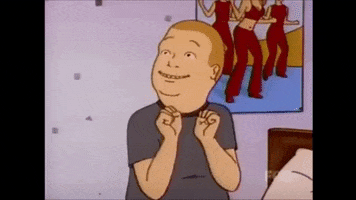 excited bobby hill GIF