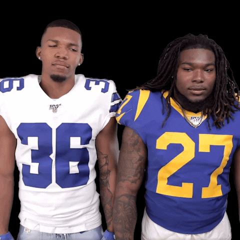 Look At Each Other Los Angeles Rams GIF by NFL