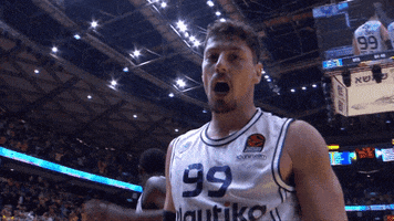 Yelling Maccabi Tel Aviv GIF by EuroLeague