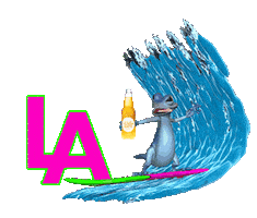 Los Angeles La Mate Sticker by White Label Yerba Mate Soda