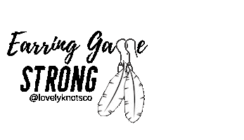 Fashion Earrings Sticker by Lovely Knots Co