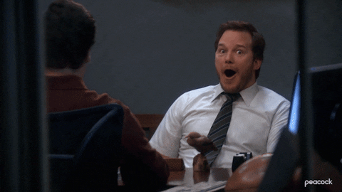 Happy Chris Pratt GIF by Parks and Recreation - Find & Share on GIPHY