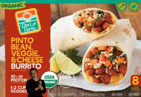 donleefarms food organic beans burrito GIF