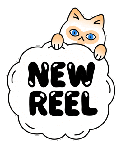 Cat Reel Sticker