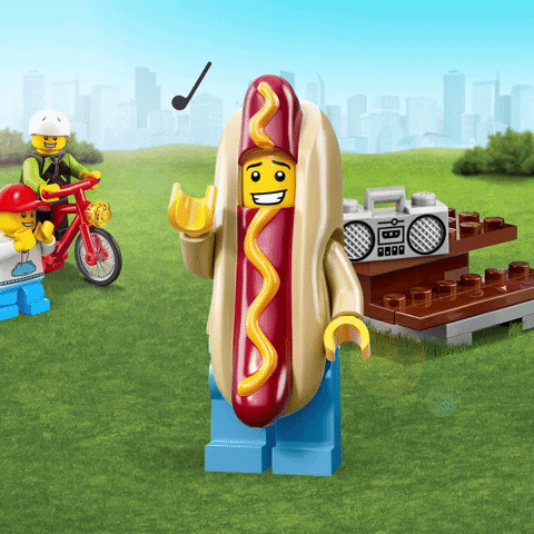 Hot Dog Dancing GIF by LEGO