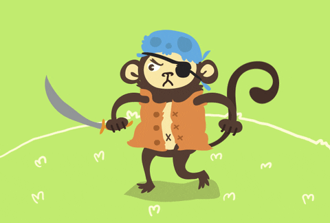 monkey-cheese-ninjas-pirates meme gif