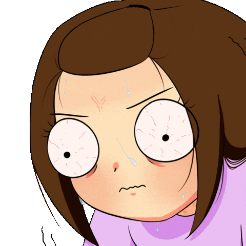 Trigger Sweating GIF by Comics by Sof
