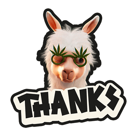 Thanks Thank You Sticker by Greeneo