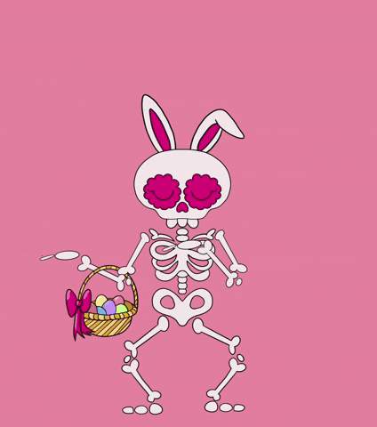 Easter Bunny Jump GIF by La Catrina Bohemia