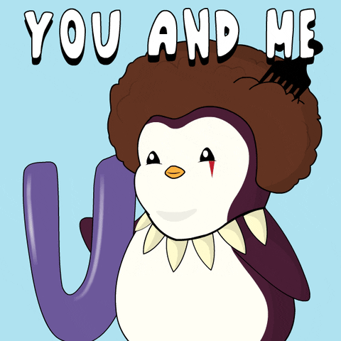 You And Me Love GIF by Pudgy Penguins
