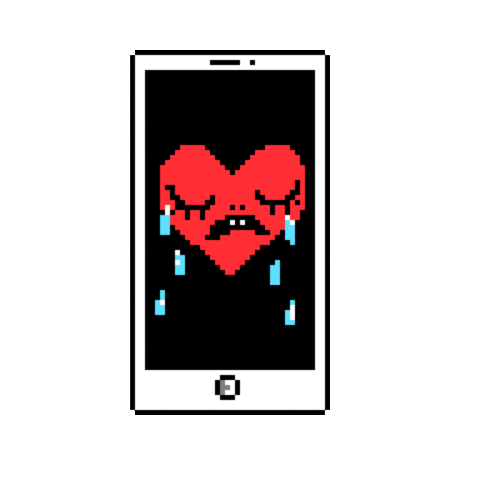 Heart Crying Sticker For Ios Android Giphy