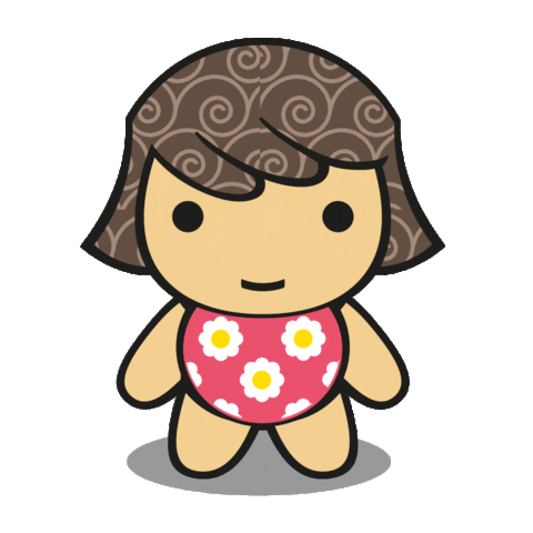 Lininha Wink Sticker by Lojas Linna