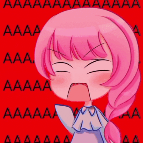 Cute Anime Girl Screaming GIF