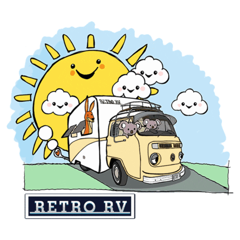 Camping Road Trip Sticker by KombiKeg