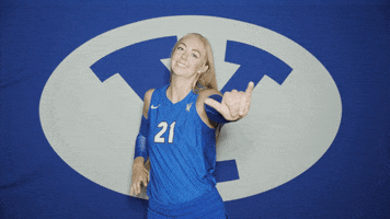 Celebration Volleyball GIF by BYU Cougars